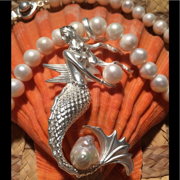 SALE 💃🏻MERMAID PENDANT FRESHWATER PEARLS - Picture 8 of 8